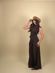 Completo Lost giro manica e pantalone palazzo