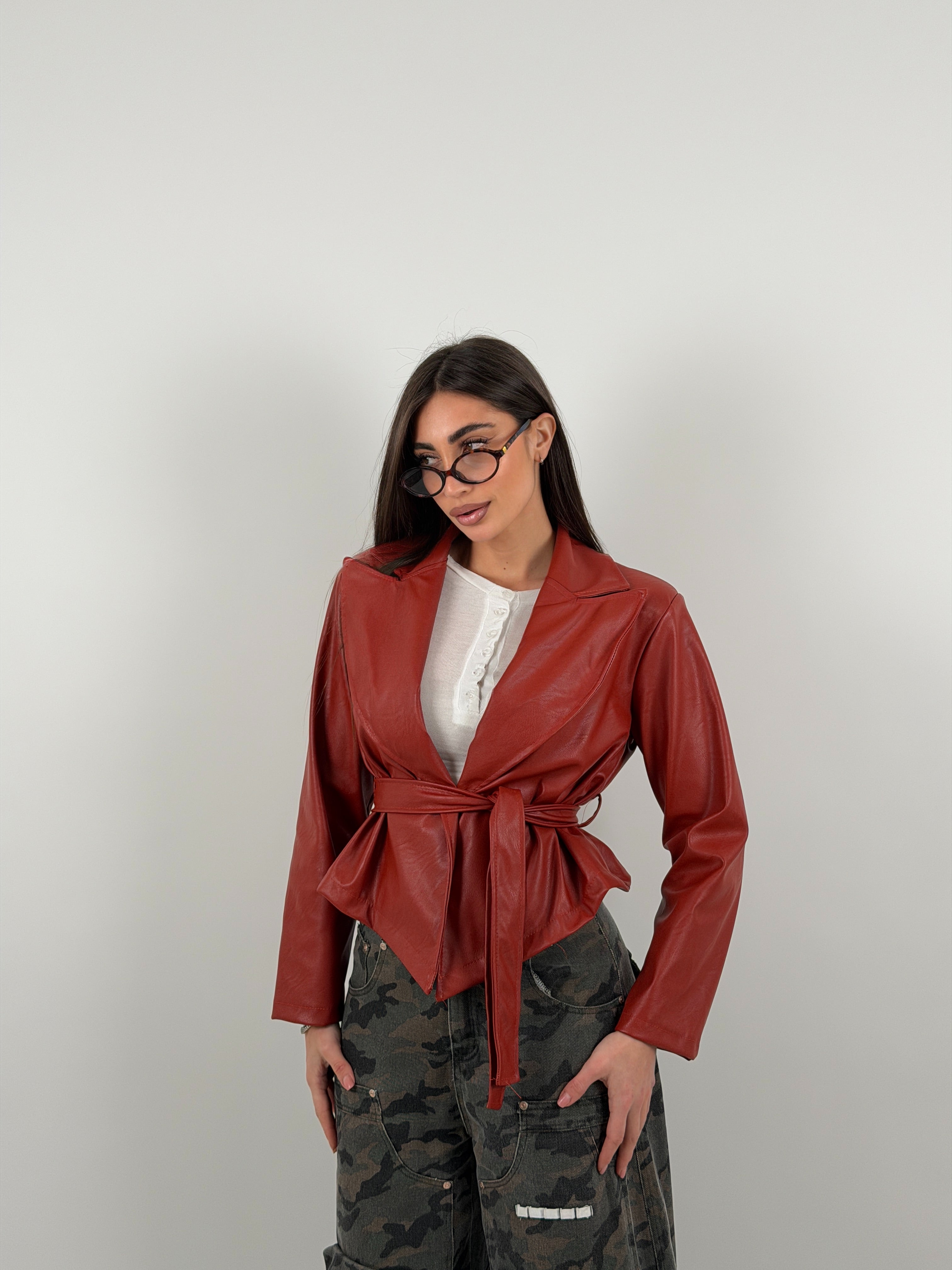 Giacca con cintura in vita