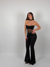 Tuta In lycra con trasparenze