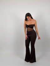 Tuta In lycra con trasparenze